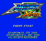 Mega Man Xtreme Title Screen